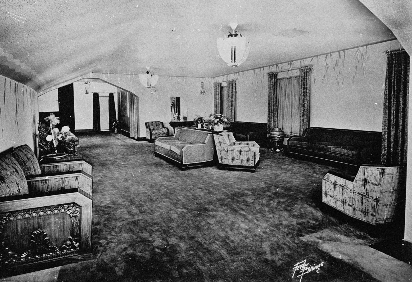 Fox Theater lobby, circa 1930s